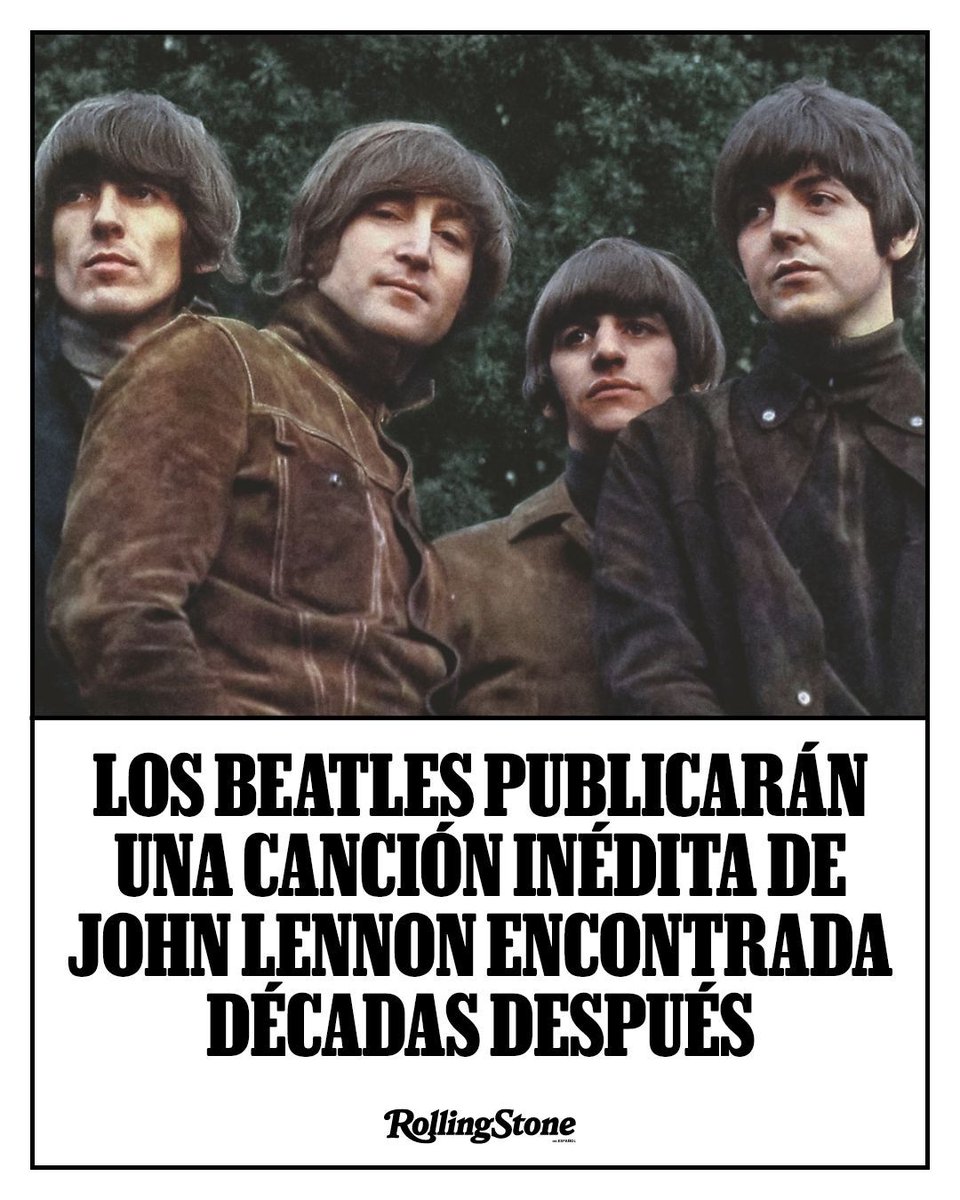 RollingStoneMX's tweet photo. 🎶 Décadas después de haber sido grabada, una canción inédita de John Lennon finalmente será publicada por The Beatles en la edición ‘Rubber Soul Deluxe’.

#Música #TheBeatles 
https://t.co/rFhR2evNzF https://t.co/EwPNwPp6Zm