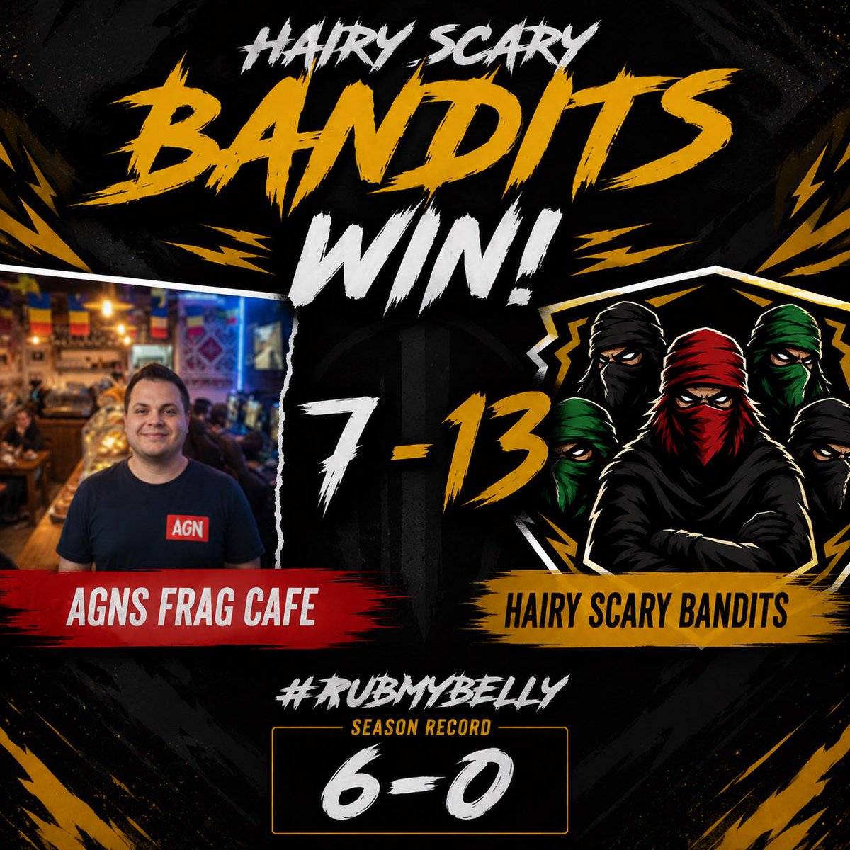 HSBandits's tweet photo. Another win this week, 6-0 on the season! https://t.co/e55mGfPLmC