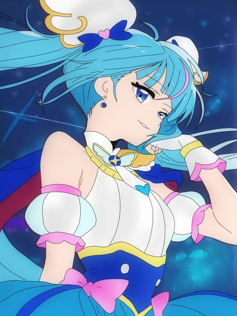 hatimi2remon's tweet photo. 変身バンクのオマージュ(*´艸`)🩵
肩に手を当ててるシーン好きなんですよね🥰

#プリキュア絵描きさんと繋がりたい
#プリキュア好きさんと繋がりたい
#キュアスカイ
#ひろプリ
#ひろがるスカイプリキュア
#プリキュア
#precure https://t.co/mzwy4EsvPN