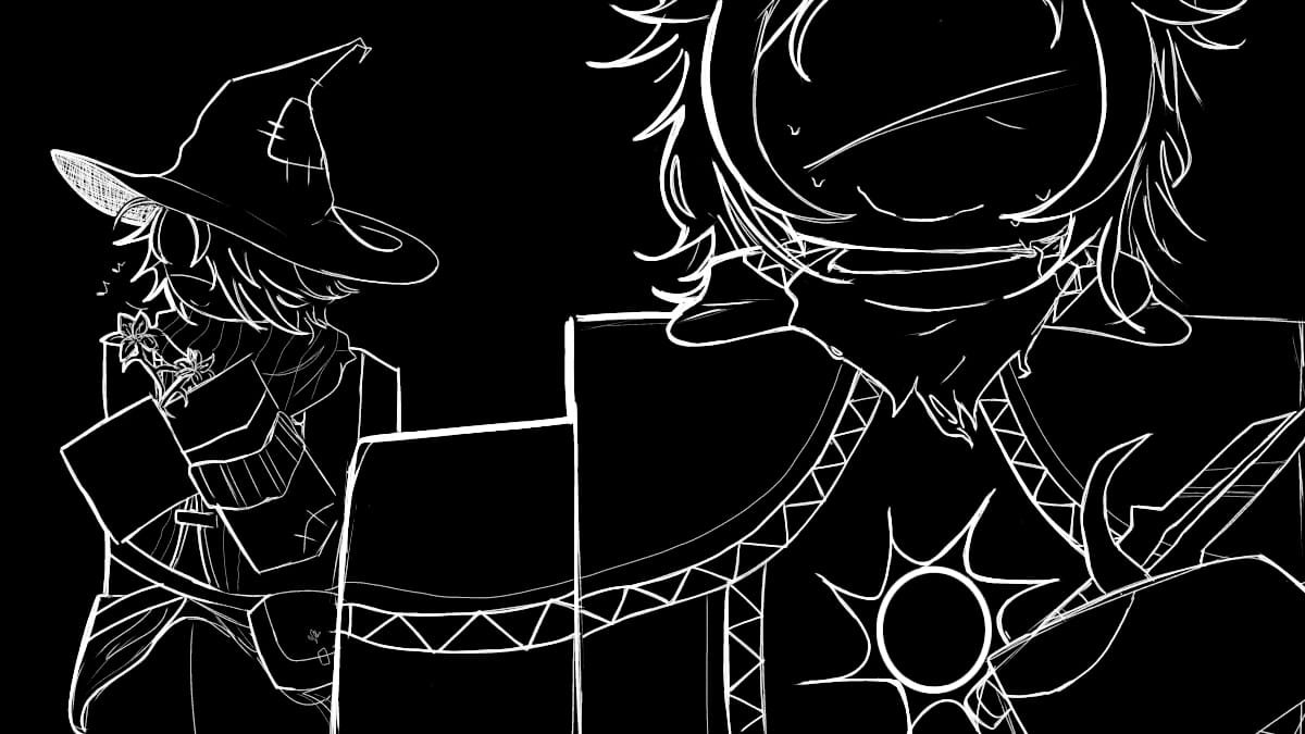 azuretime_puree's tweet photo. Hi, this is my drawing! I hope you like it :3 🎨
🪻
Roblox: angelitoo_68
🪻
Discord: nighshade_puree.              🪁
#ForsakenLoadingContest https://t.co/gfeSUDZxvs