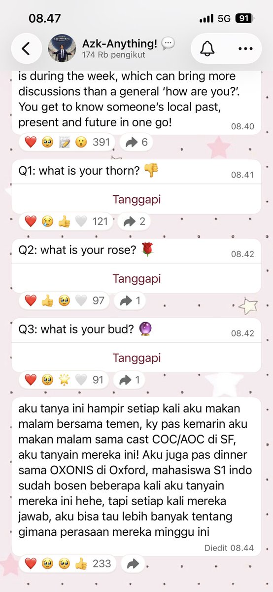 005zip's tweet photo. Azka tuh genuinely manis banget 😭 Bukan cuma sekadar nanya, tapi beneran interested sama perasaan orang. Kayak small things, but it means a lot. Such a thoughtful person, no wonder people feel comfortable around him 🥹🤍 https://t.co/Lqb2jMboZ7