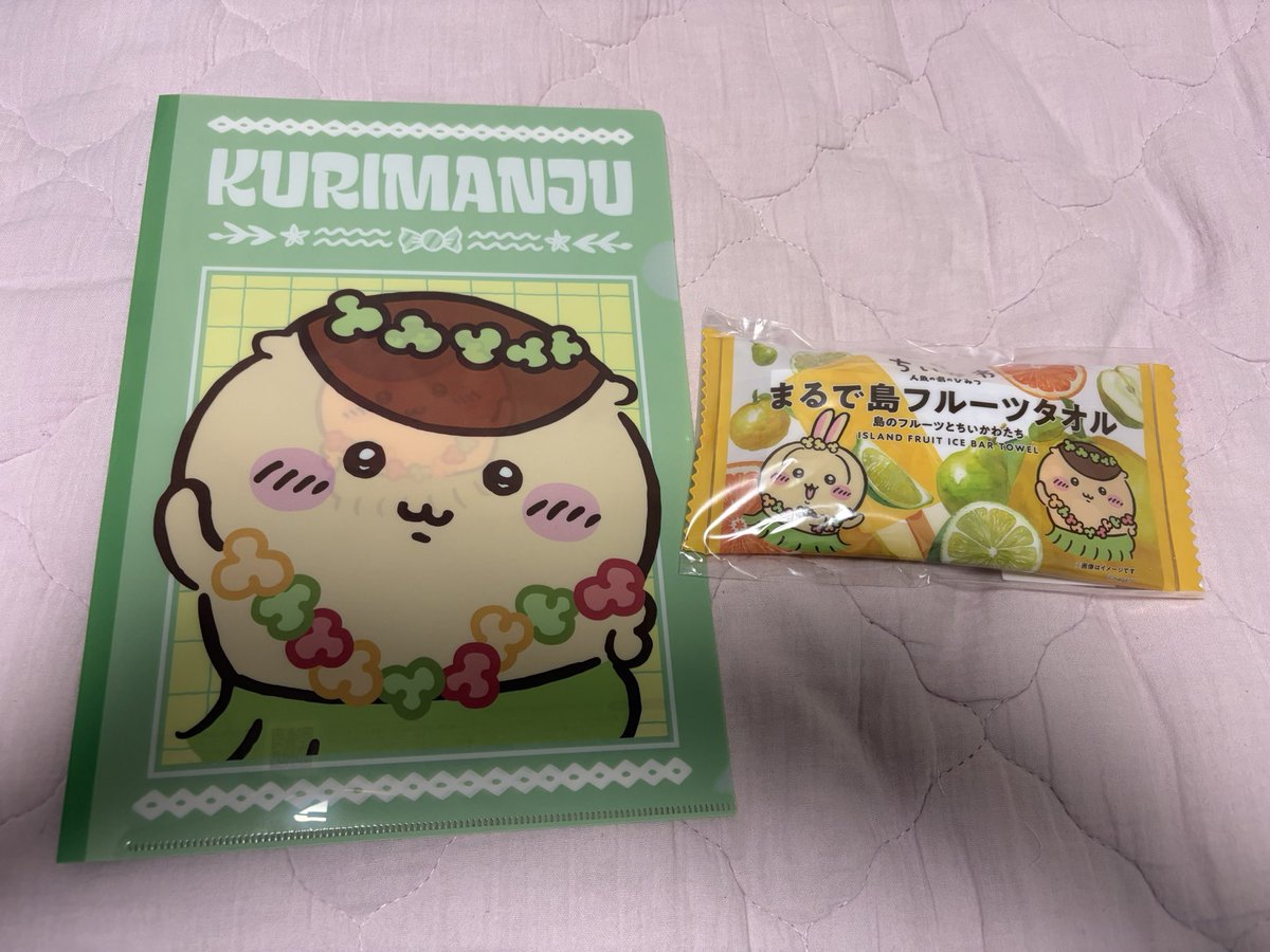 fu_ko5088's tweet photo. 今日発売のちいかわのタオルを買いに、セブンイレブンに行ってきました！
タオルだけ買うつもりだったんだけど、店内ウロウロしてたら対象のアイス2個購入でもらえるちいかわのクリアファイルが推しのくりまんじゅう1枚だけ残っていたので、こちらもゲットしちゃいました😊 https://t.co/APrnVuUOeb