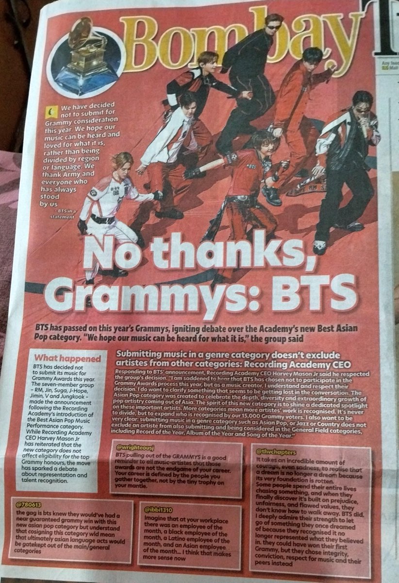 raitzarasix's tweet photo. Guess who's on the first page of Bombay Times today?! 
Also spotted @thvchapters tweet here ^^ https://t.co/qJy4AOOmLg