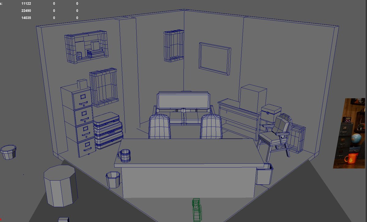 aashiii00's tweet photo. 3d Modeling the GMM set as a fun passion project: currently WIP  #GMMSHOW #goodmythicalmorning https://t.co/6EdXypAkKE
