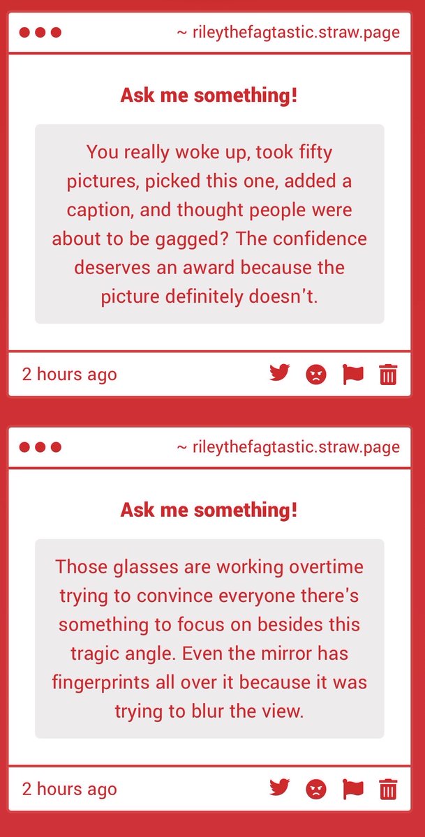 JS_2023_real's tweet photo. one: i don’t even disagree i thought that selfie didn’t look good
two: you can’t even find that photo anymore did you really wait to insult me?? that’s pathetic https://t.co/kCAuIA3xju
