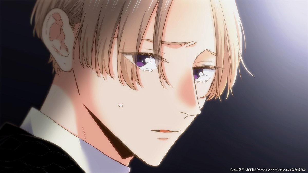 BALOON_project's tweet photo. ／
アニメ『#パーフェクトアディクション』
このあと放送＆配信開始❣
＼

📱dアニメストア・AnimeFesta・アニメタイムズにて22:00～最速先行配信スタート✨
📺tvkでは23:25～放送開始❣

【play.5】
ホテルで再び一夜を共にしたふたり。
翌朝、明仁は映画のチケットがあることを思い出し、冴を誘う。
それが冴の苦手なホラー映画だと知るが、
不器用ながらも自分を気遣おうとする冴のいじらしい姿を見た瞬間、明仁は衝動を抑えきれなくなり――。

是非お楽しみください💕

▼HP
https://t.co/eq0bpZouYV