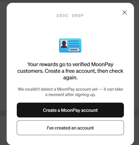 Chordime_'s tweet photo. @moonpay we couldn,t detect account yet, I already created https://t.co/7PxqdBQ2F2