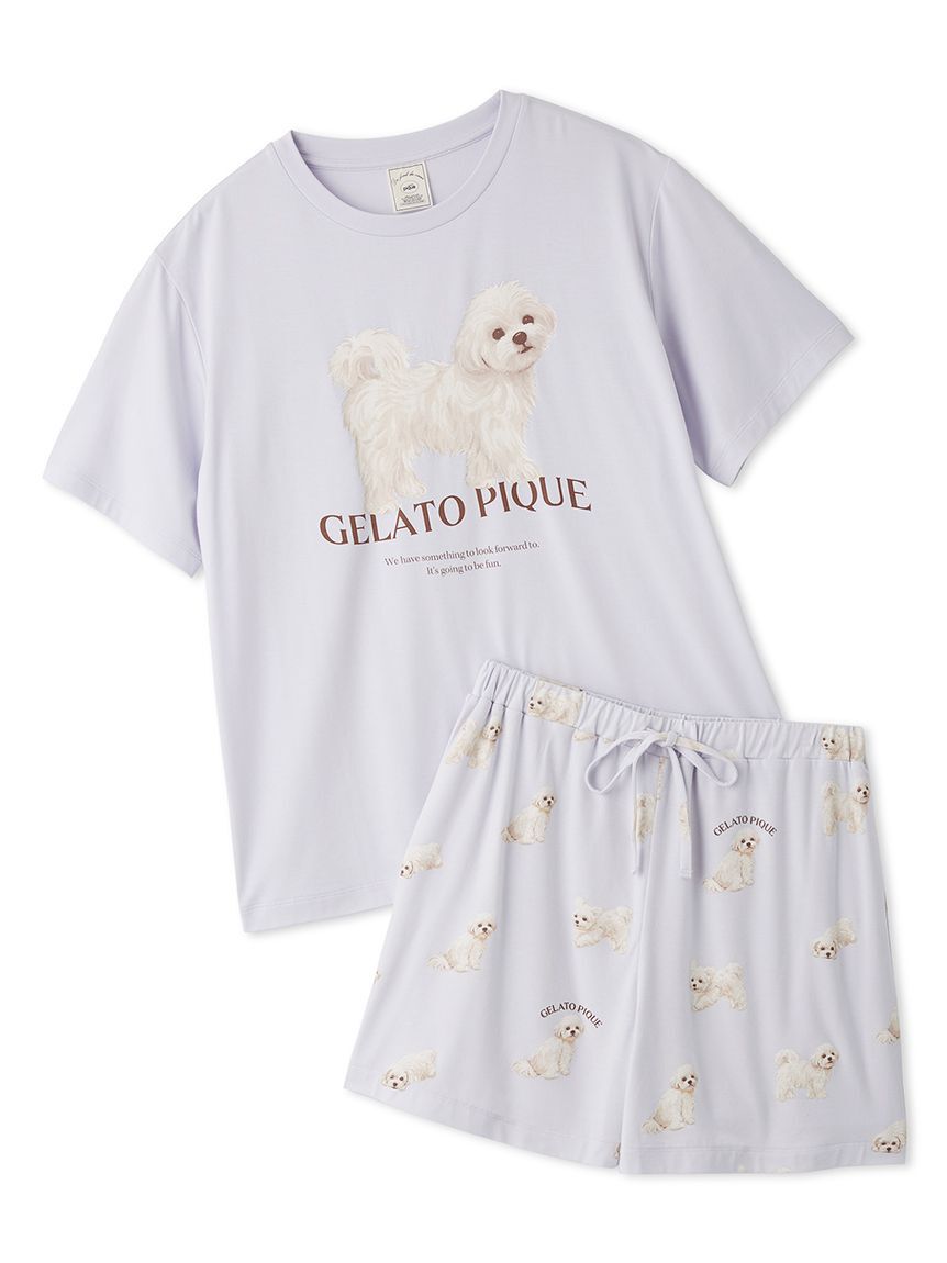 gelato pique】 ＼ ONLINE限定！／ お散歩DOG柄のショートパンツ
