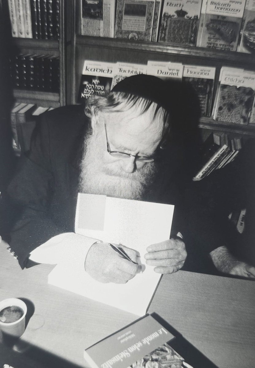 MeniEvenIsrael's tweet photo. On my father's yahrzeit, I remember the quality that defined him more than any other: 
perseverance.

He spent nearly 40 years completing his Hebrew commentary on the Talmud, and nearly 40 more bringing the French Talmud into being.
He did not live to see the French edition completed.

And yet it was completed.

As the Talmud teaches: "Just as my ancestors planted for me, so I plant for my children." (Ta'anit 23a)
Today, I have the privilege of helping carry that vision forward.
And I miss him every day.