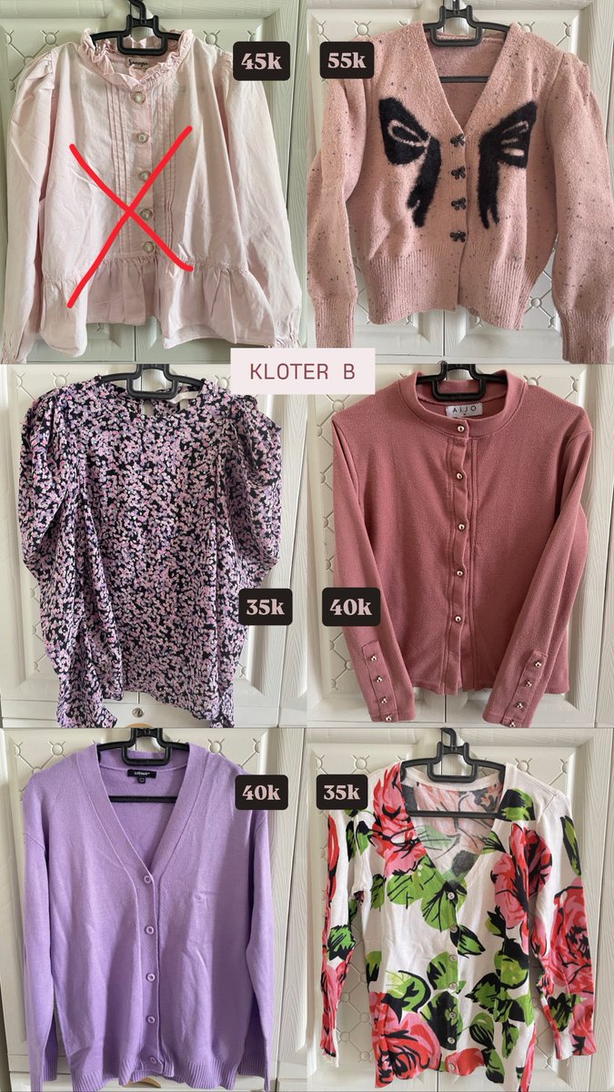 parkjhaniyya's tweet photo. Update PL Kloter A dan B
yuuu abisinn bebb😚😚🫰🏻 #zonauang #prelovedbaju https://t.co/KypLD1B4fD