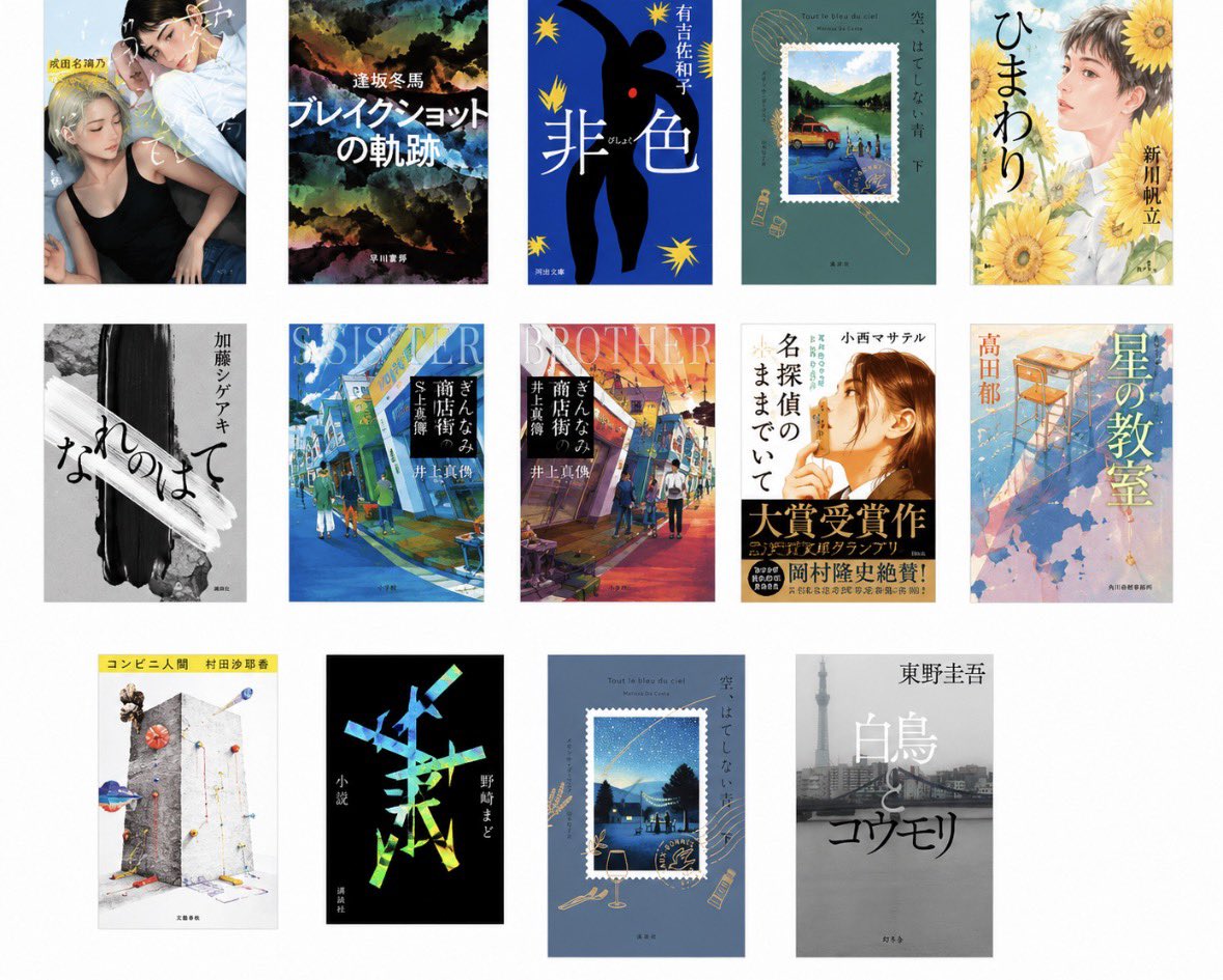ritsuroom's tweet photo. 【#7月の読了本】

今月は14冊📚

特に【非色】【コンビニ人間】【小説】
が心に残った。

「普通って何？」
「社会の価値観にどう合わせるか」
人間や社会をちょっと斜めから見るようや物語が好き。

#読了
#読書好き
#読書記録 https://t.co/NVcRCYASsH