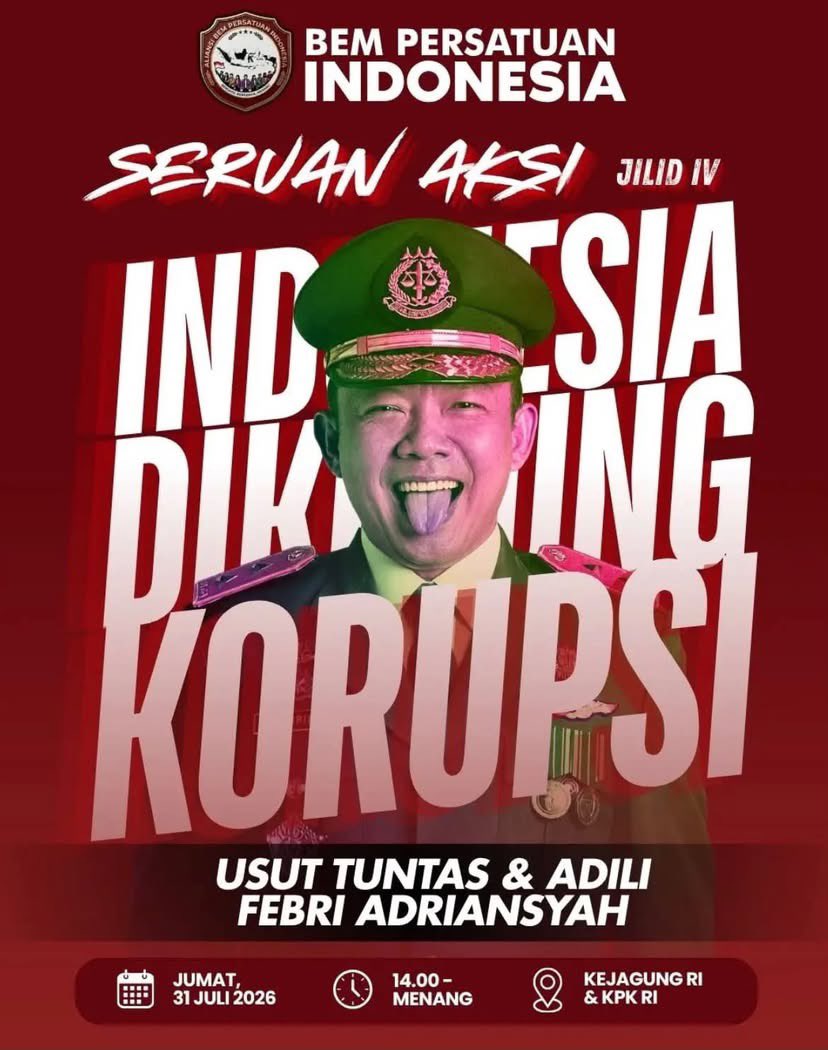 LambeSahamjja's tweet photo. hari ini ada aksi demo lagi:
- dari BEM persatuan indonesia
- lokasi di kejagung dan kpk
- seruan usut tuntas kasus korupsi febrie https://t.co/zqVTBvbaU1