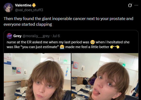 GodsTwilitOne's tweet photo. this is a trans woman to another trans woman. do you see what i mean? https://t.co/a1Q1O8pkcZ