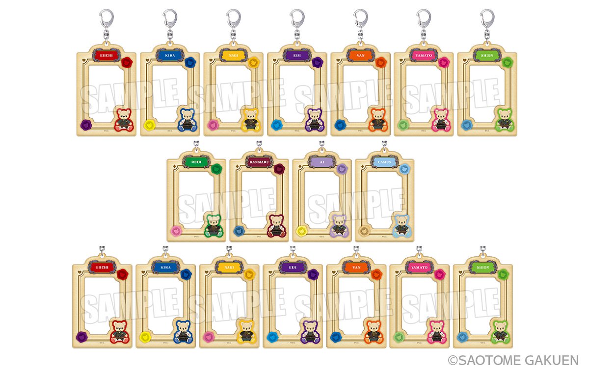 bro_utaprigoods's tweet photo. 【UTA☆PRI GRAND SHOP】【うた☆プリ】【イベント・通販限定】
UTA☆PRI GRAND SHOP LOT 2026 Ver.

＜A賞＞ミニくま☆プリストラップ（全18種）
＜B賞＞カードキャリーホルダー（全18種）
＜C賞＞刺繍ワッペンシール（全18種）
＜D賞＞マシュマロシール（全18種）
計72種よりランダム

（2026/8/29発売）
880円（税込）
発売元：株式会社ムービック

お一人様180個まで
https://t.co/8OLvdgJrBl