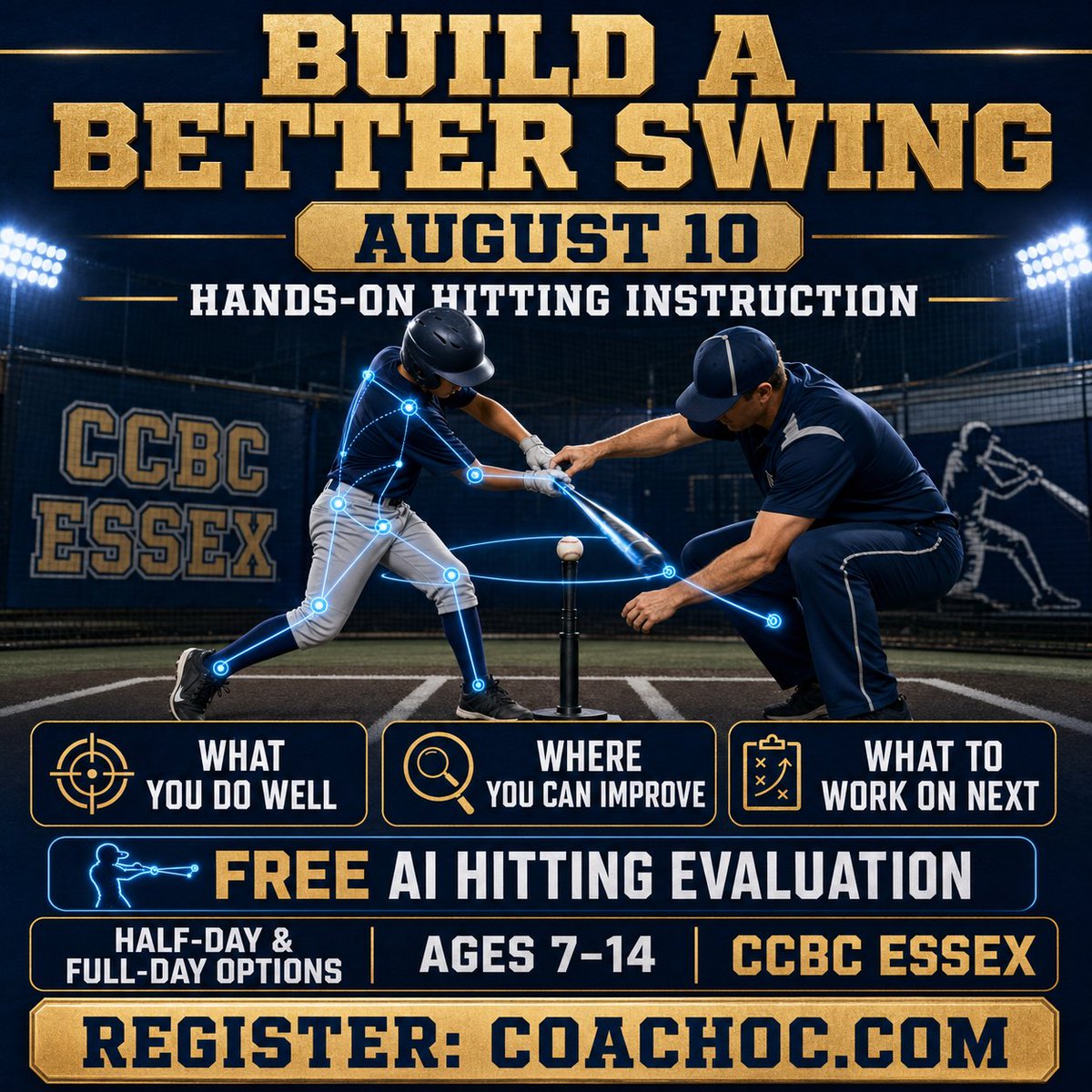 Coach_OC's tweet photo. BUILD A BETTER SWING ON AUGUST 10! ⚾

Players receive hands-on hitting instruction and a FREE AI evaluation showing:

✅ What they do well
✅ Where they can improve
✅ What to work on next
Half-day and full-day options
👦 Ages 7–14
Register: https://t.co/gHlFz98Ixu https://t.co/uBpKCmN4b0