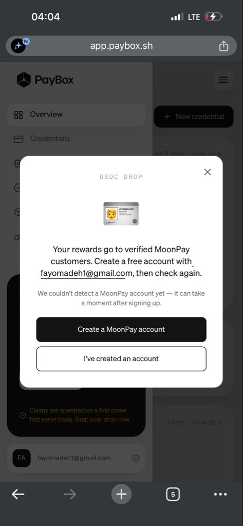 Henryfem1's tweet photo. Tried creating a moonpay account and it’s not working
Why is that @moonpay https://t.co/tgbHVub87q