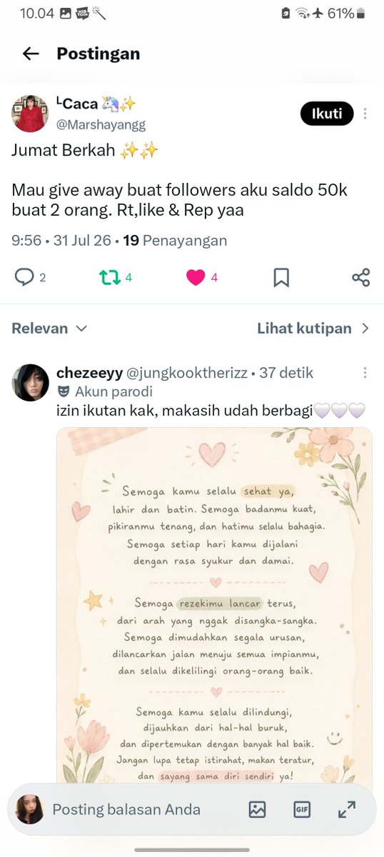 tatacy0701's tweet photo. @Marshayangg done kakkk, semoga rejeki lancar terus ya kakkk doa baik buat km ya kak aaaminnn 🤍🤍 https://t.co/YnFC4WKOcV