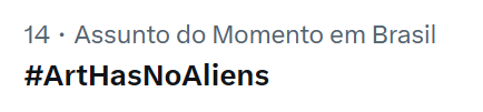 BARMYSTREAM's tweet photo. 🆙

ART HAS NO ALIENS
#ArtHasNoAliens https://t.co/PelpFRlyGc