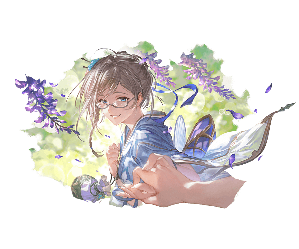 granblue_en's tweet photo. Yukata Gwynne's uncap art, Djeeta version https://t.co/1Bgghl5wLr