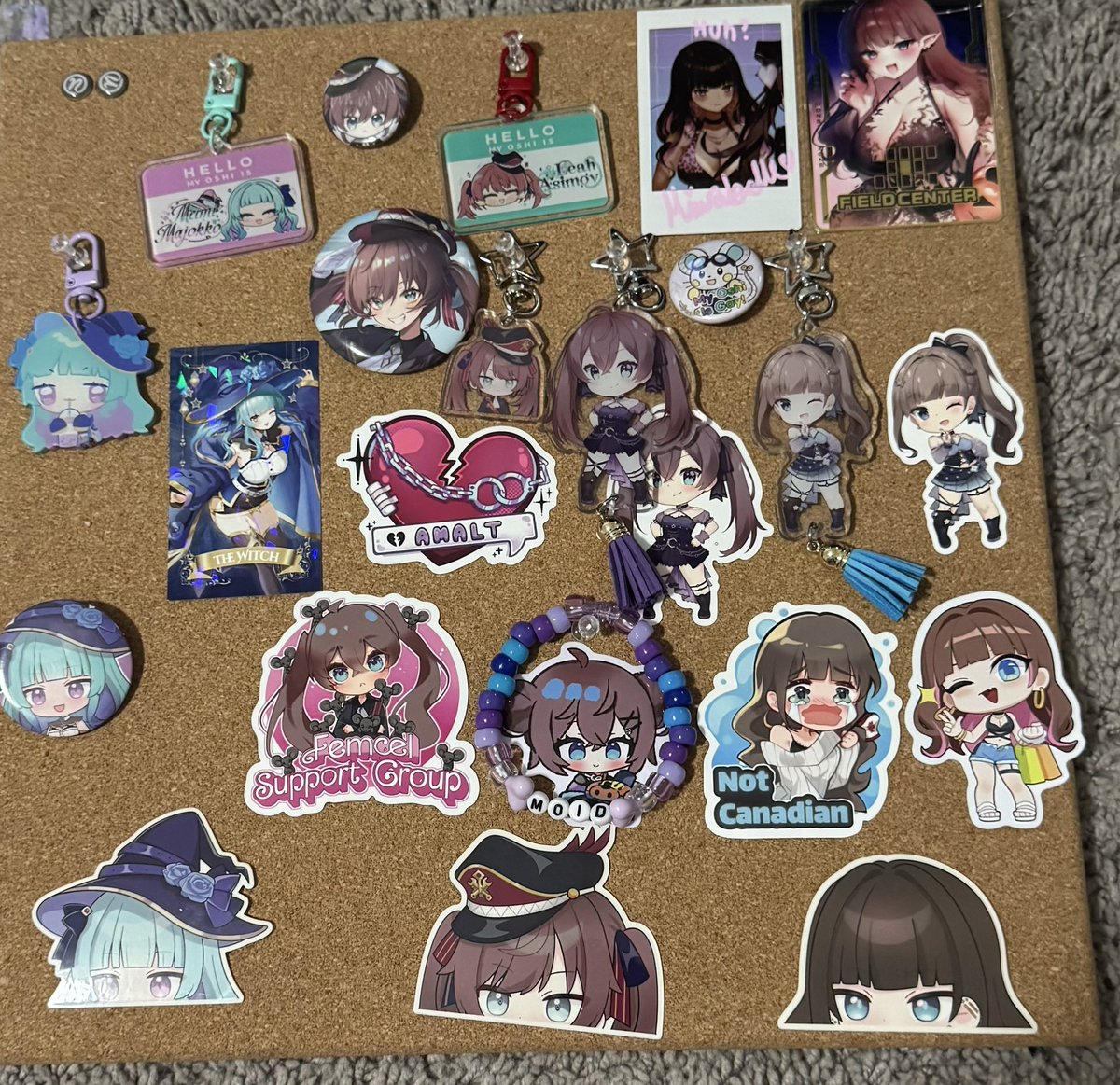 DonkeyTong's tweet photo. @GlitchStarsEN Need to find a way to keep the non keychains/charms on the board, but wanted to get this out before the Observatory!#gsnews https://t.co/BCNtYgD4yz