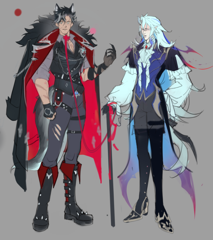 Hoshi_sama2's tweet photo. Do you think Wrio wags his tail every time he sees Neuvillette? 🤔
#wriolette https://t.co/TqsLkLdhkT