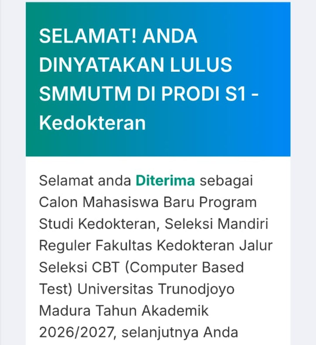 pageroutry's tweet photo. alhamdulillah thank u god
so proud of me  :) 

#gajadigapyear https://t.co/GrA3lmjnpU