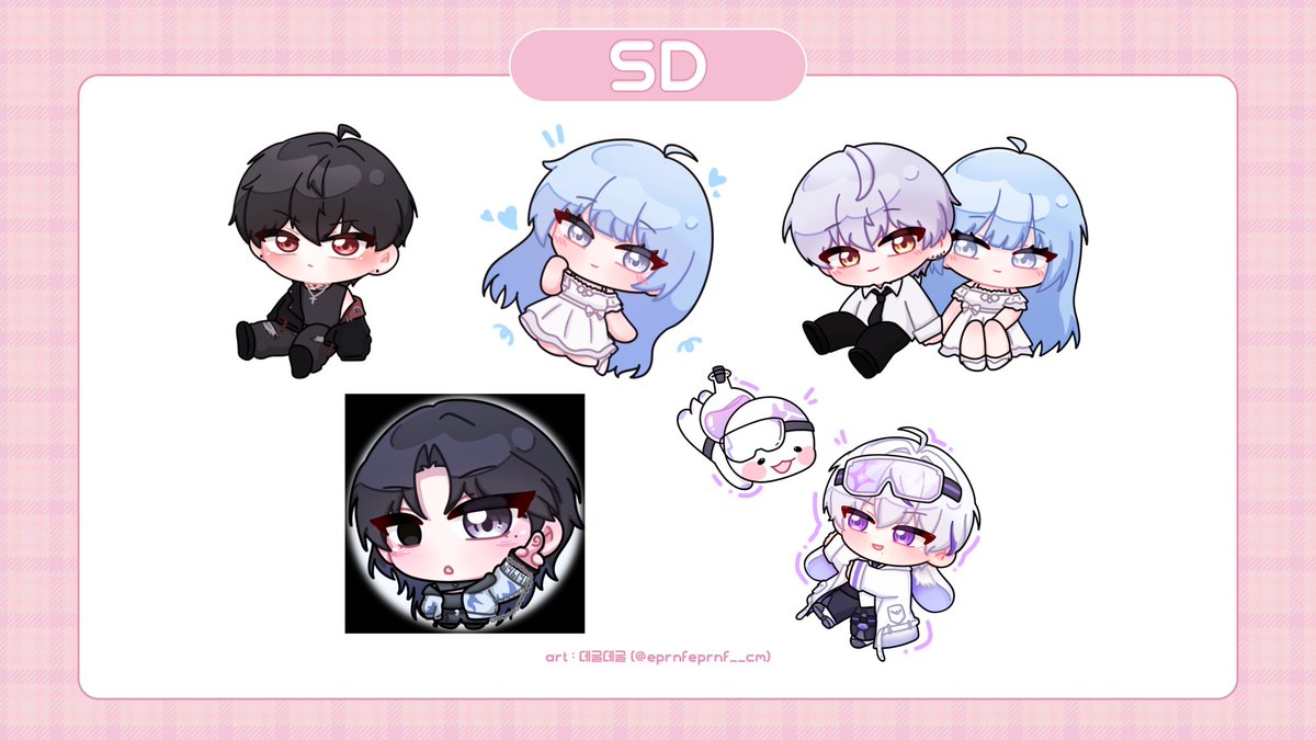eprnfeprnf__cm's tweet photo. #그림러_X친소 
#그림러_트친소
#작업계_트친소 

첫 트친소 열어봅니다!
팬아트/커미션/버츄얼 위주로 SD 그림 그리고 있어요!
흔적 다 잡아요! 버츄얼 관련 작업자분들과 친해지고 싶어요🥹 https://t.co/26I6tKDlzQ
