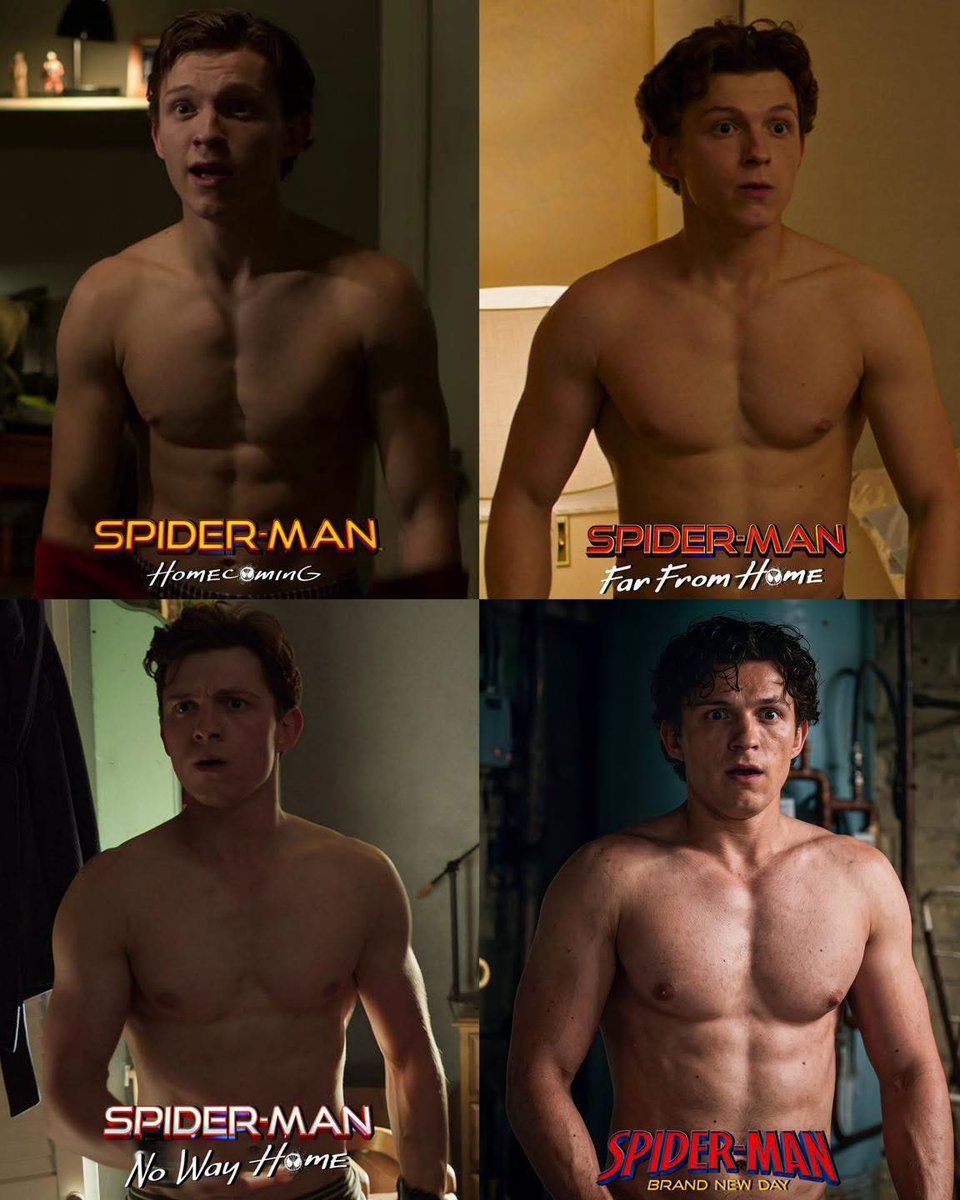 Javisness's tweet photo. Tom Holland en todas las películas de #Spiderman https://t.co/G6BxPfs79B