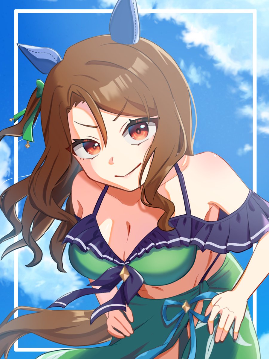 LOVE_King_Halo's tweet photo. #今月描いた絵を晒そう
#ウマ娘
普段あまり描かない子も描きましたな～ https://t.co/lVxF1Gn6fx