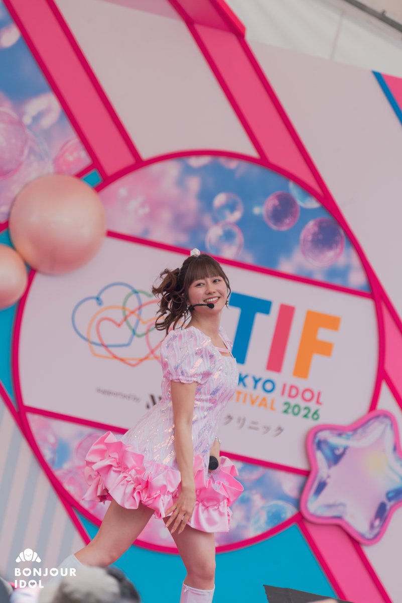 bonjour_idol's tweet photo. 【#TIF2026】  

As per tradition as the usual top batter, SMILE GARDEN was then inaugurated by Sasaki Ayaka (Momoiro Clover Z), cheered by the loudest "Aarin!" calls from the audience 💖

@TIP_TIF_staff
#佐々木彩夏 #あーりん #BonjourIdol https://t.co/3QsSnSQ3yn