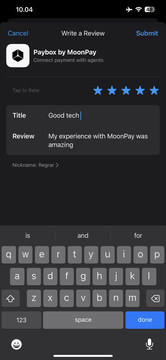 Zeypeng's tweet photo. Download Paybox by MoonPay, feel a very extraordinary experience, give a 5-star rating on the Appstore. Login on paybox with your email and congratulations you have become a part of Paybox ❤️💯 @moonpay 

My wallet on Paybox is Zeypeng 🫡 https://t.co/H6aZtiBAel