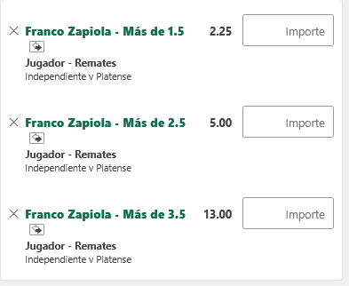 trixapuestas's tweet photo. CUOTONES para uno de los jugadores mas rematadores de Platense https://t.co/gmmJwzAljp