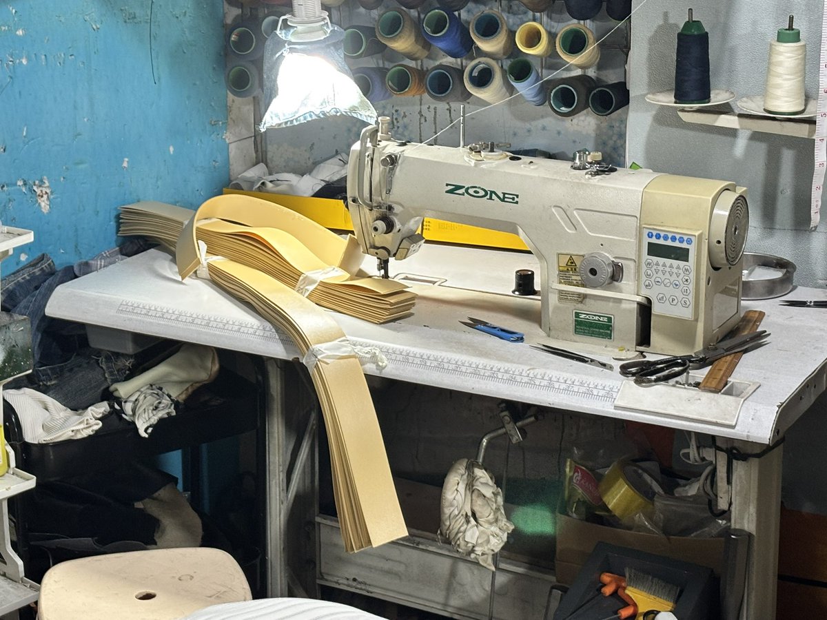 sergeevayua's tweet photo. When you are running an animal tracking company for wildlife 🐪🦌 your days are never boring. Yesterday I was looking for a place that can sew our biothane straps. The local shoe workshop worked perfectly 💪🏼 https://t.co/mswCa6AuoC