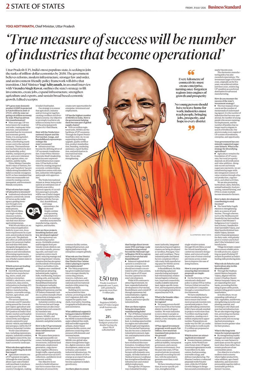Pe4seve9ra5ceup's tweet photo. ‘True measure of success will be number of industries that become operational’ - CM Yogi https://t.co/Buvjx0DgW1