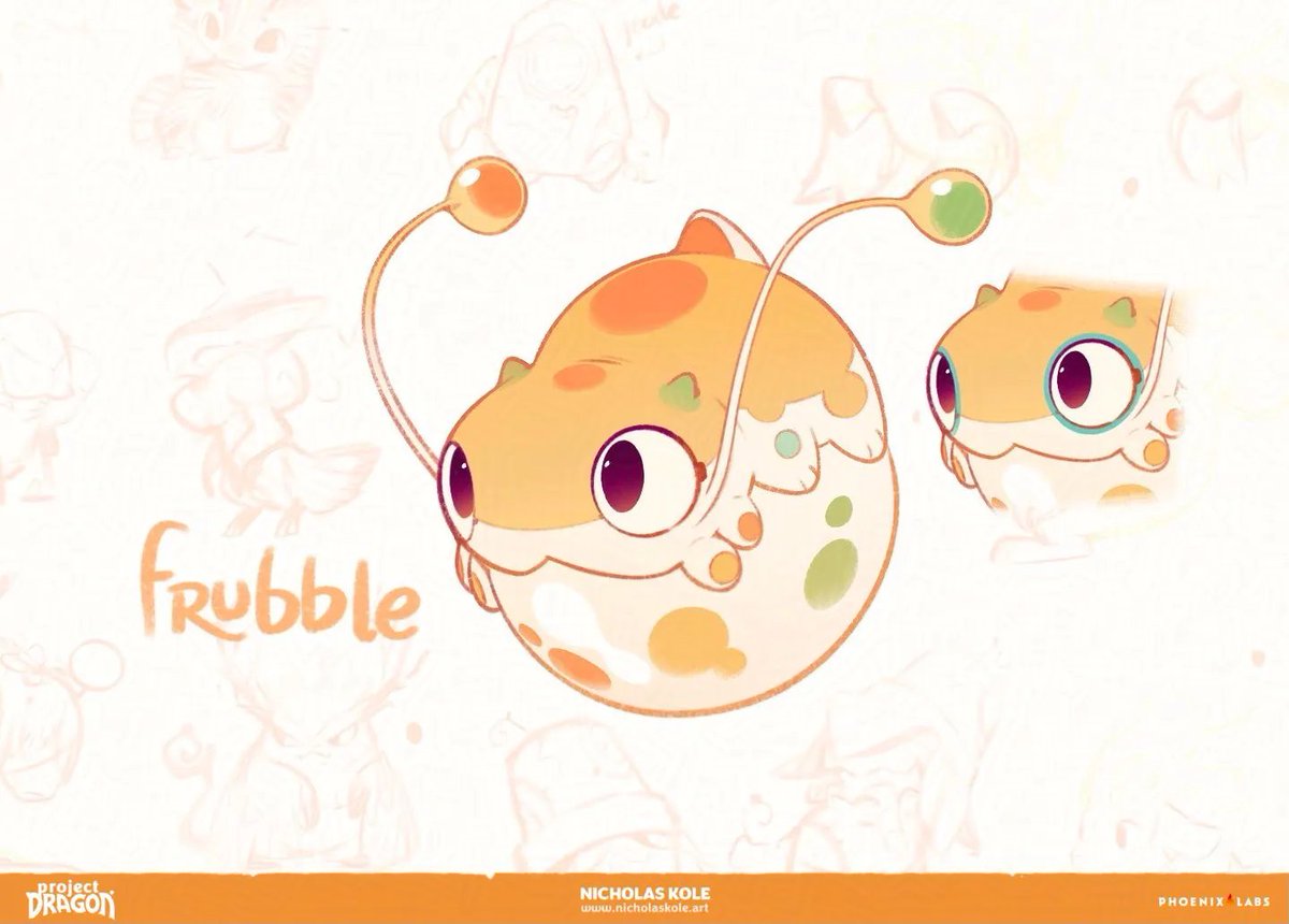 EverhavenWorld's tweet photo. The Frubble, one of the many pets planned for #Everhaven. They love yellow flowers. #ProjectDragon #BringBackProjectDragon #characterart #conceptart #cancelledgames #cozygames  

#2Dart by @FromHappyRock 
#3Dmodel by Christian Fischer: https://t.co/vlQNoPyjWG https://t.co/c4qVQxkEg4