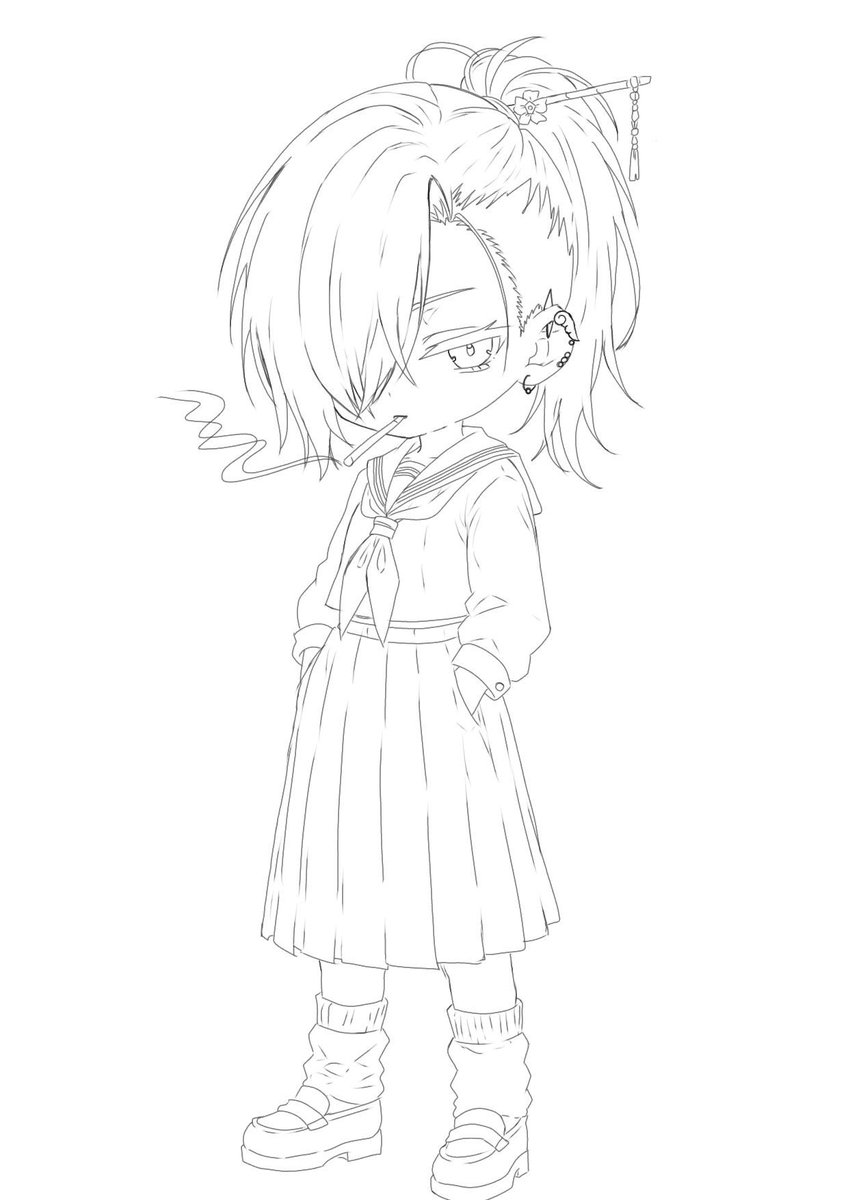 M_ro_0_'s tweet photo. スケバンまろ！！！！！！
かっちぇーの書いてもらったᐠ(ᐢᵕᐢ)ᐟ

#MaRoのアトリエ https://t.co/t9saEPkZF7