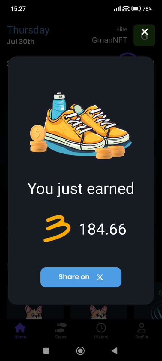 gmanxrp2's tweet photo. #ST3PR your feet & get walking!ππ
π I just earned 184.66 B3TR on ST3PR! π°πββοΈ
π Put your sneakers on and get your B3TR on ST3PR! π₯πͺβ‘
π https://t.co/Qjq867FfTZ
@ST3PR_VET @vechainofficial https://t.co/3YbIHXnEZ1