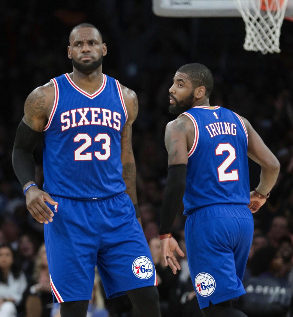 LeGoatTalk's tweet photo. What duo would you rather see for Lebrons final year? https://t.co/YrqKdR1DCF