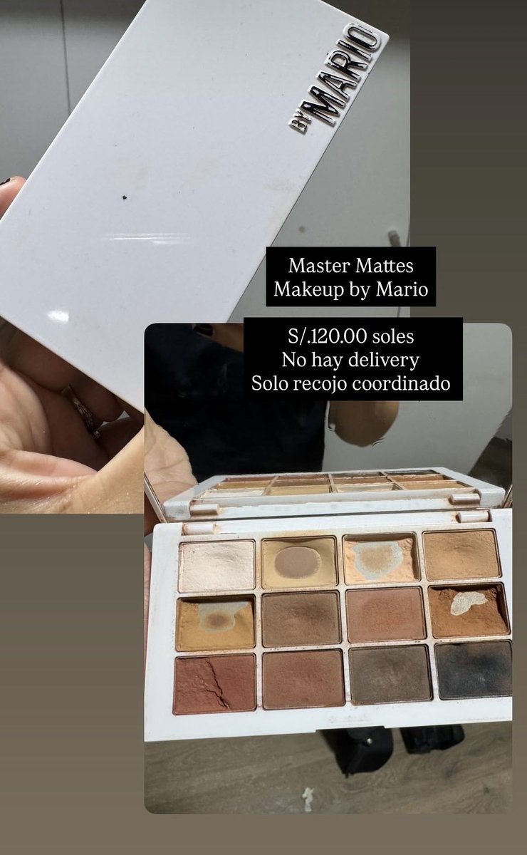 AndreeVaccari's tweet photo. COMO VAS A VENDER UNA PALETA DE SOMBRAS USADA A 120 SOLES LIT SE VE EL METAAAAL https://t.co/sSqrZ5BITM
