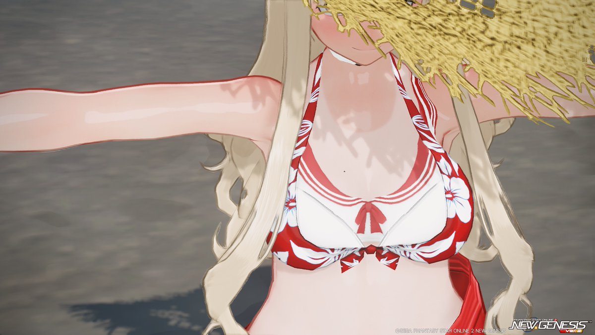nanatsuka3's tweet photo. #メンテの日じゃないけどssを貼る
全て夏と暑さとN円錐（黒子）とアルヴァースピアーナと麦わら帽子と黒子を強調する待機モーションが悪い
ウチは悪くない https://t.co/xUMhJvuDc6