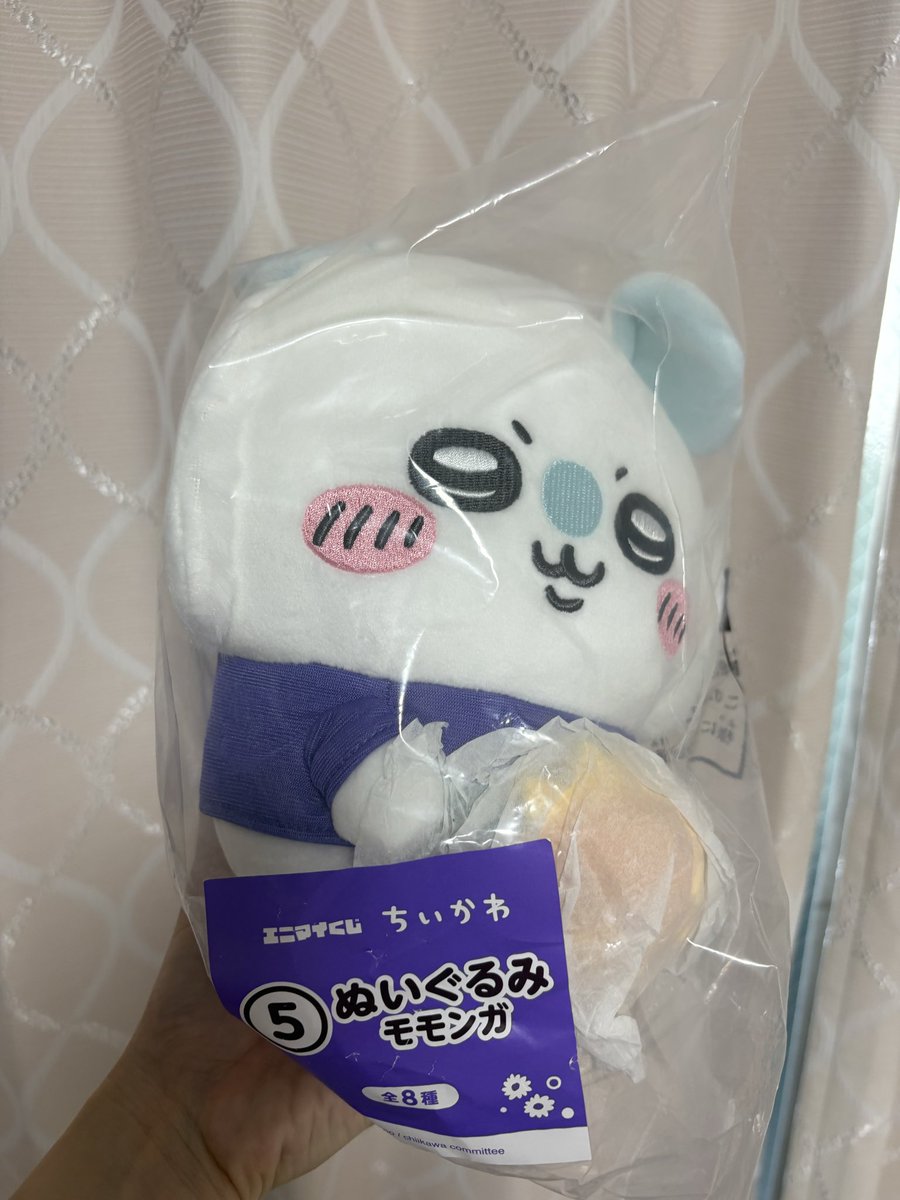 ToaruMei41450's tweet photo. ちいかわ　エニマイくじ

譲　⑤モモンガ ぬいぐるみ
求　ハチワレぬいぐるみ　> ちいかわぬいぐるみ　

関西(大阪、京都)手渡しor郵送希望 https://t.co/NmL6HwsDSR