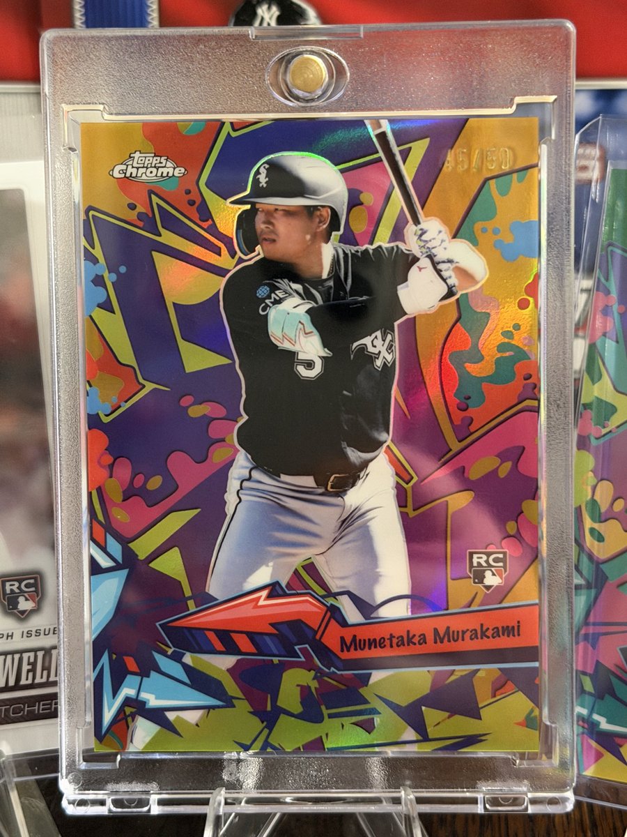 Richison34's tweet photo. 2026 Topps Chrome Jumbo Hobby with my son was insane!
Murakami Wild Style /50 - $2000
Okamoto Wild Style /99 - $150
Zach Maxwel Rookie auto /30 - $200
Joey Ortiz /5 - $40
@CardPurchaser @Treed_OKC https://t.co/bpAQ3iPm1d