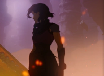Shadechu_N's tweet photo. Should fans of the Aang XKallik ship be known as "Kallaangels"? It sounds like the phrase "call angels". Kallik was heading down the wrong path until she met Aang—an Avatar as kind &amp; wise as an angel, who protected &amp; guided her onto the right path. And he can fly too~ #KallAang🪽 https://t.co/y45L6kdiur