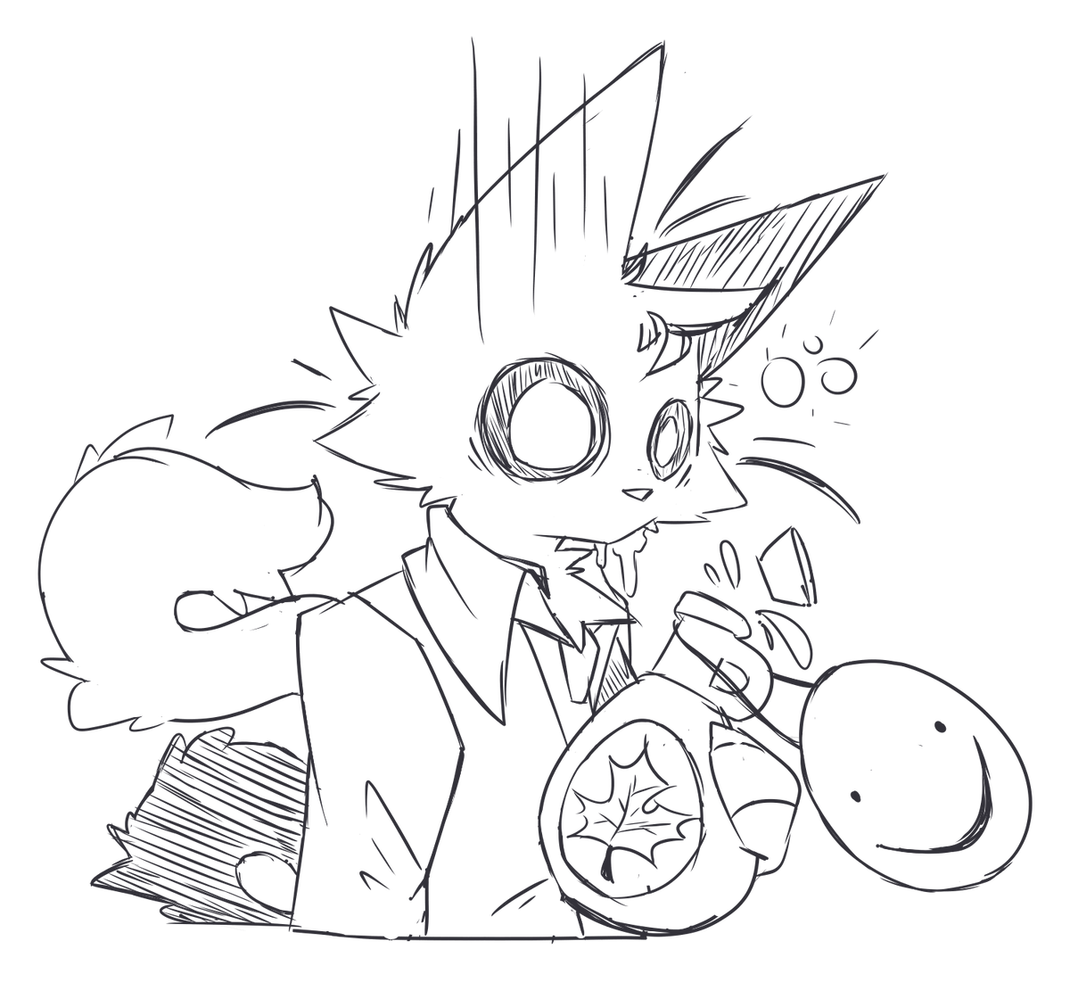 ANNTheThinG's tweet photo. Uhnn...Anomalia-?
(Un garabato silly)

#animalhospital #sketch #doodle #cartoon #lineart #anthro #roblox https://t.co/Yj2WxGxoar