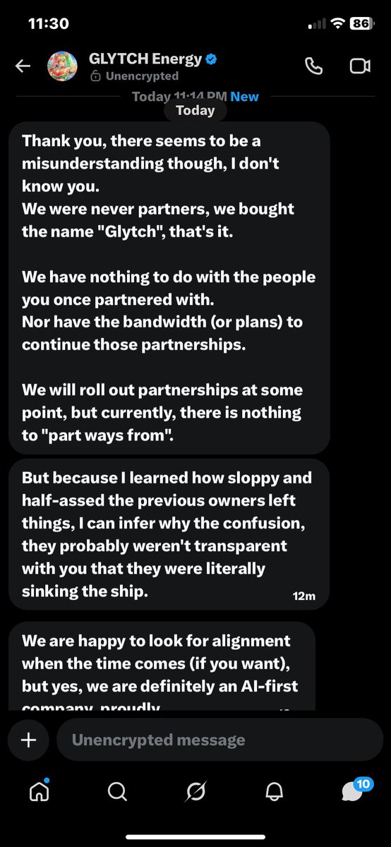 HollowOSH's tweet photo. To everyone who was partnered with GLYTCH Energy, it’s sad to see the brand we once knew come to an end.

This isn’t a hate post just a reminder to be mindful of who you invest your time, energy, and trust in. Wishing everyone affected nothing but the best moving forward. https://t.co/Cuv46iTunt
