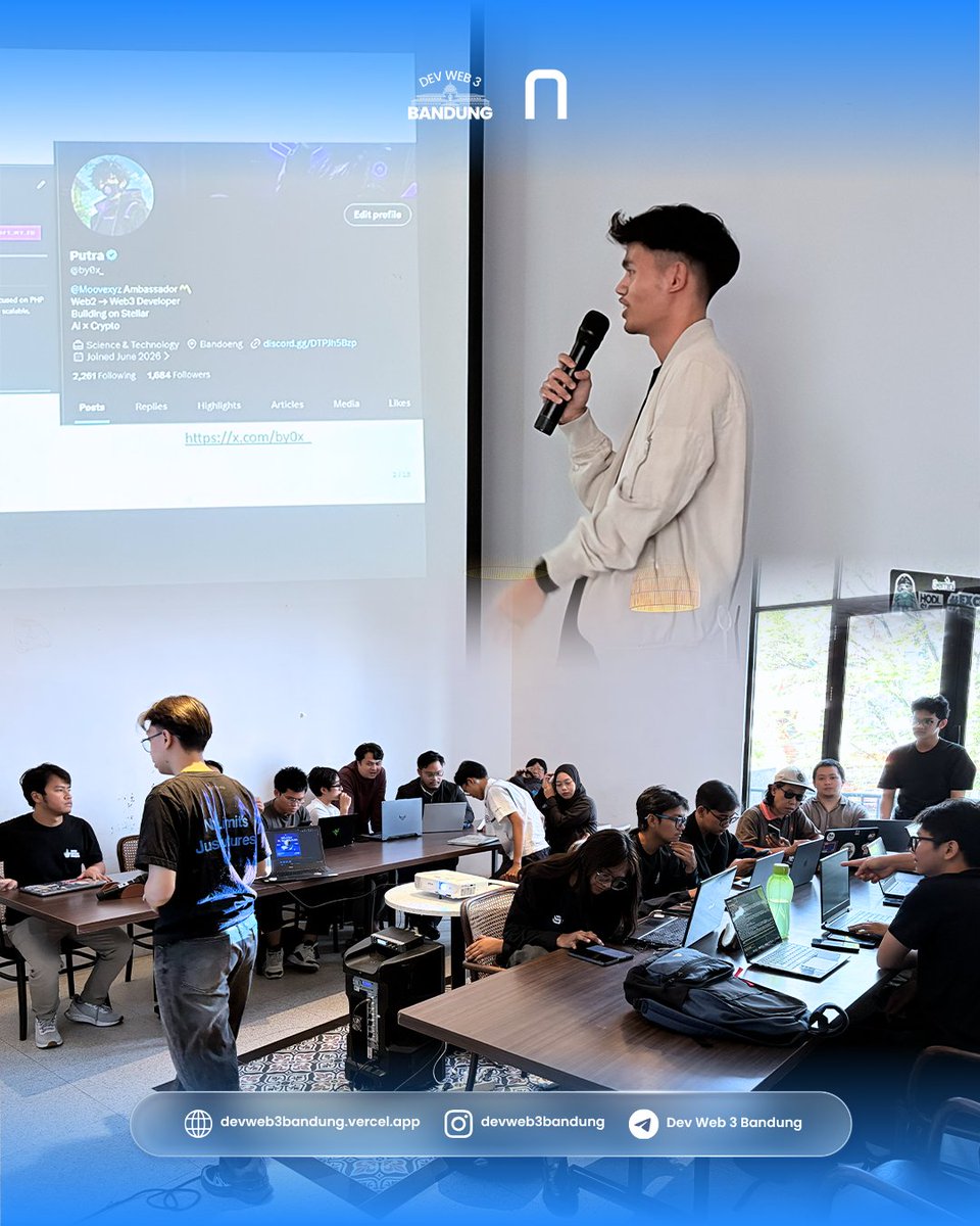 devweb3bandung's tweet photo. Workshop ✅
Diskusi ✅
Ngoding bareng ✅

Dokumentasi event From Zero to Trading Bots Collaborate with @pintu_id

Semoga habis ini makin banyak yang bikin trading bot, bukan cuma jadi penonton. 👀 https://t.co/nZ4KZ3ZIIY