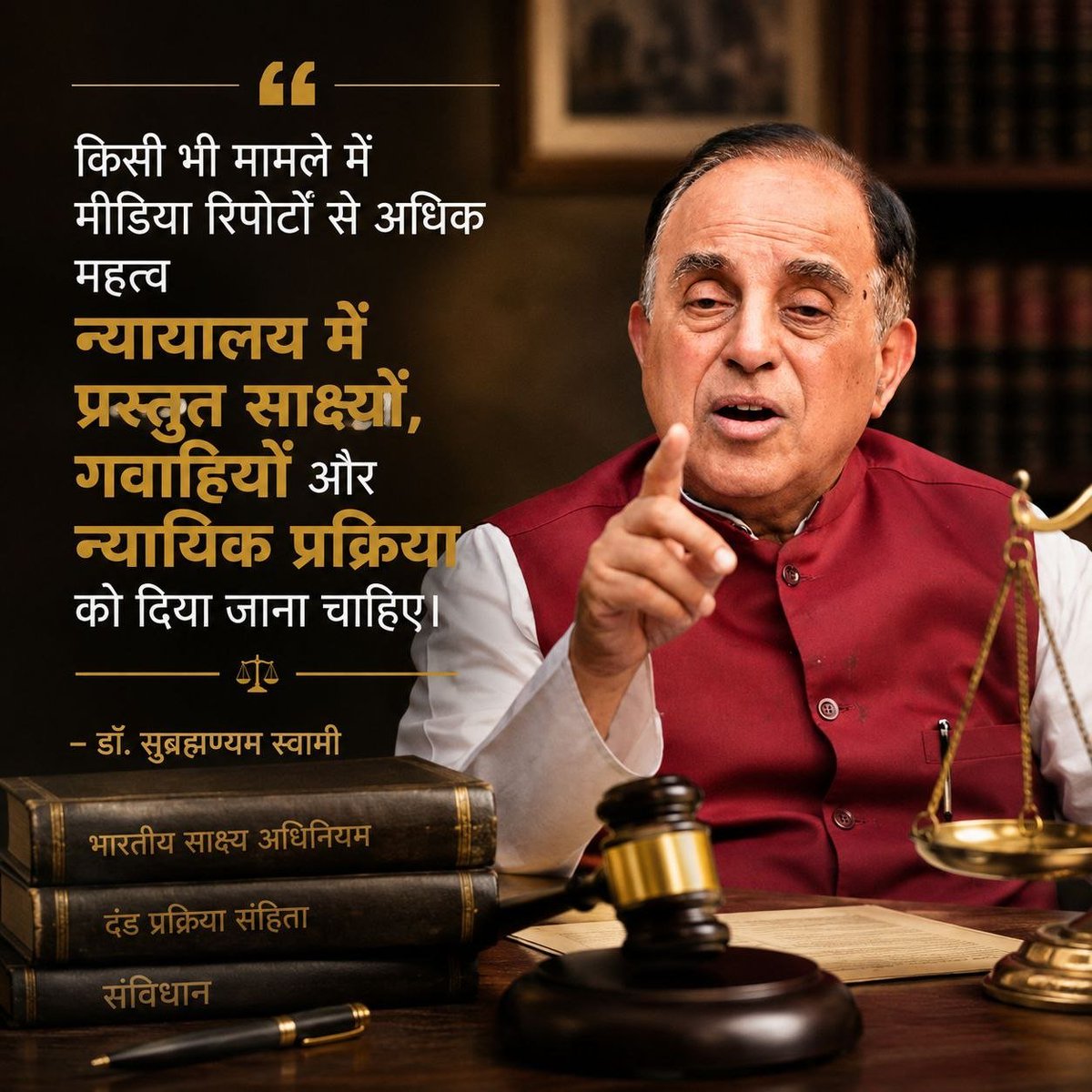 KapleNirmala's tweet photo. @ojaswihindustan जी हां किसी भी न्यायिक प्रकरण में भावनाओं से अधिक महत्व तथ्यों और साक्ष्यों का होता है। Intellectual says कि संतुलित दृष्टिकोण ही स्वस्थ सार्वजनिक विमर्श की नींव है। #VoiceForJustice https://t.co/maHcsyyk1X