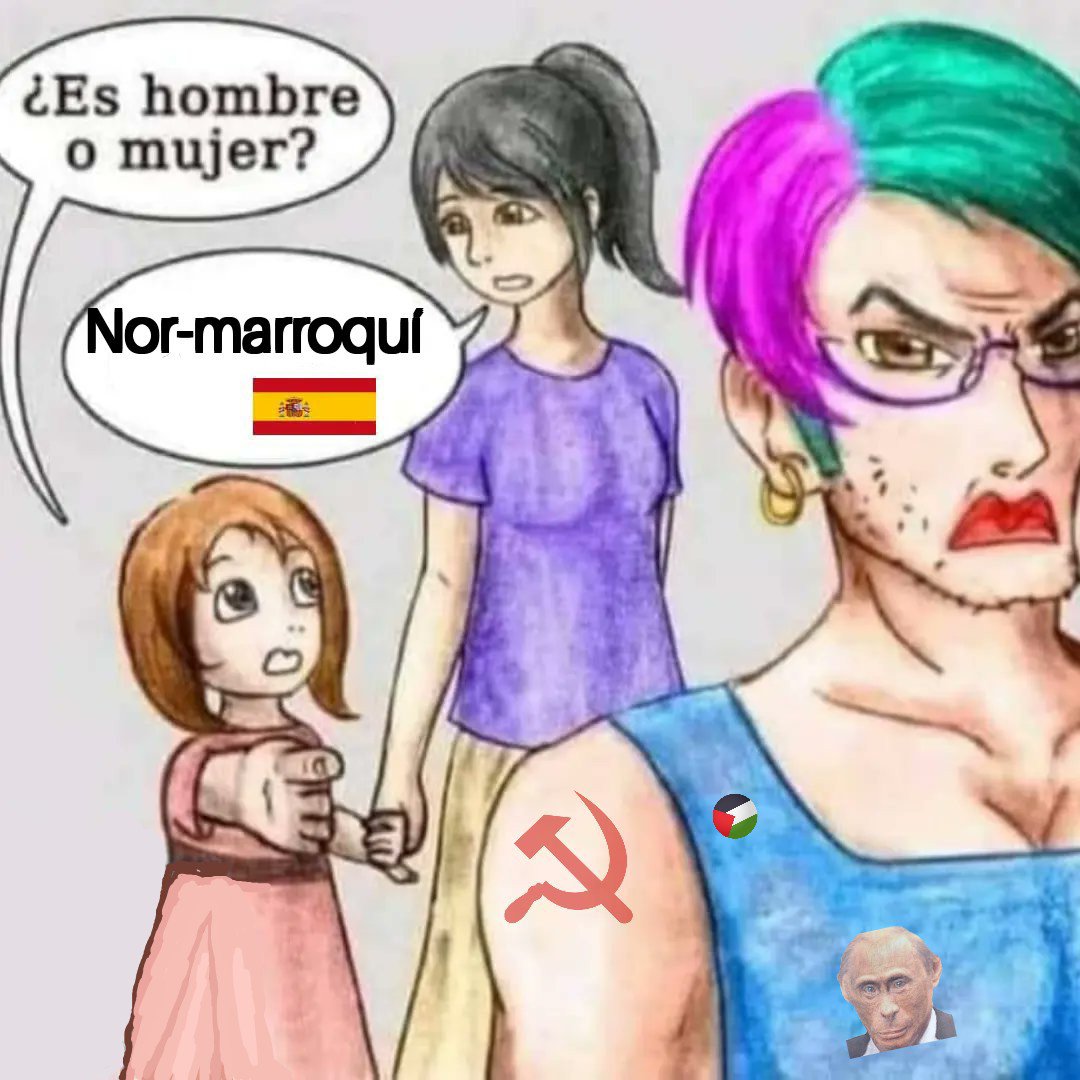 xsuperiorhex's tweet photo. @therealbuni Y pensar que el Manolo promedio se ve así 👇🏻
Están acabados, España es el país donde "el gran reemplazo" será más efectivo y visible en unos años, y nada que puedan hacer, su población en mayoría ya son "retrasados consientes". https://t.co/N7m7fxNvTh