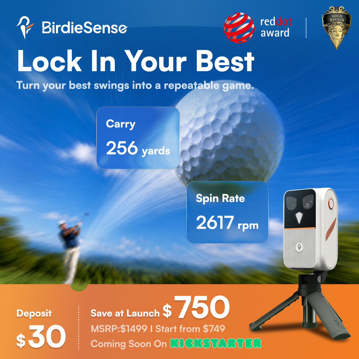 BirdieSenseai's tweet photo. Carry, spin, and ball-flight context in one view. BirdieSense helps turn every shot into feedback you can use. ⛳️

Coming soon on Kickstarter. https://t.co/AjDsOdUJ3B