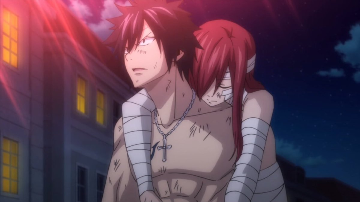 vivipiece's tweet photo. gray carrying erza #aigoo https://t.co/WCdCoLVSlf
